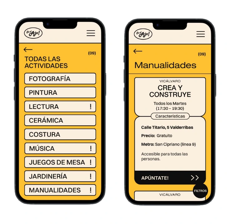 App 'En el ajo'